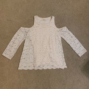 Lace off the shoulder top